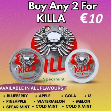 Killa | Buy Any 2 for €10