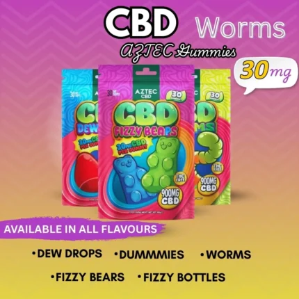 Aztec CBD 900mg Gummies (150g)
