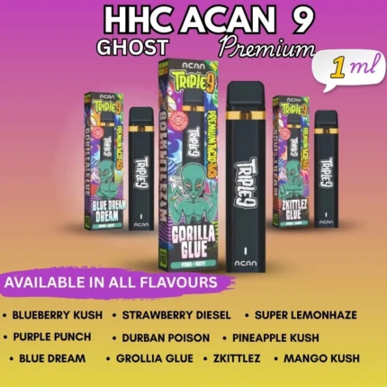 Acan triple 9 1ML HHC vape Flavours
