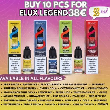 Elux Legend  Flavours Offer Buy 10 pcs for 38€