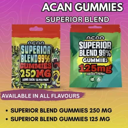Acan Gummies Superior Blend Flavours